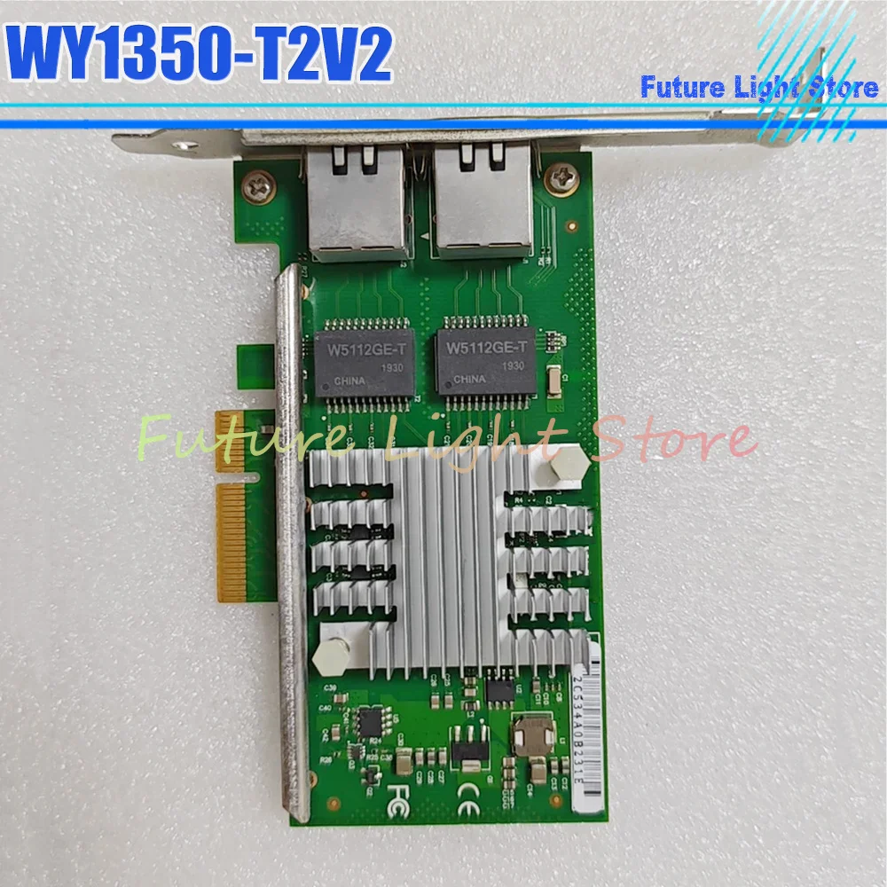 WY1350-T2V2 Dual Port Gigabit Server Network Card