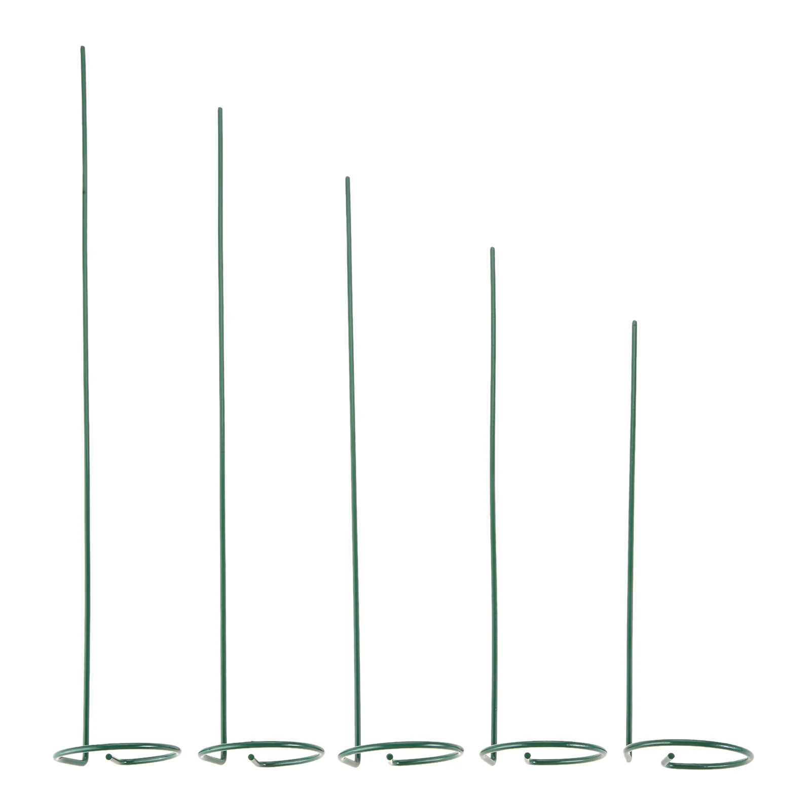 

2pcs Metal Green Plant Support Stakes Garden Support Stake Ring Garden Plant Supports Single Stem Shrub Holder 25/30/35/40/45cm