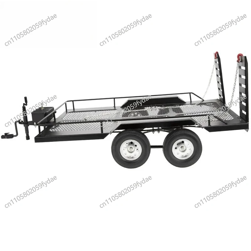Trailer Small Size Model, Biaxle Metal Trailer, General Flatbed Large Trailer for Climbing Vehicles