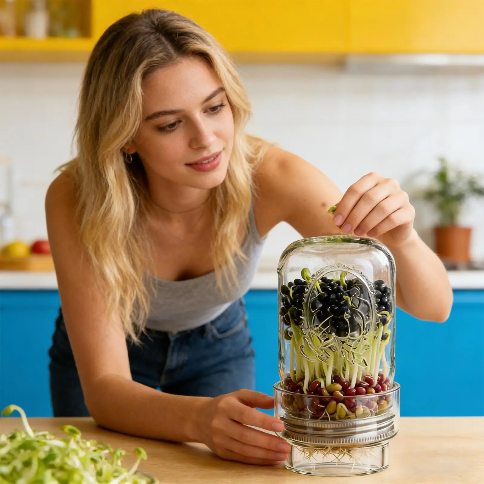 Sprouting Kit Broccoli Sprouts Germination Broccoli Sprouts Growing Kit For Gardeners Beginners Homesteaders Kitchen Countertop