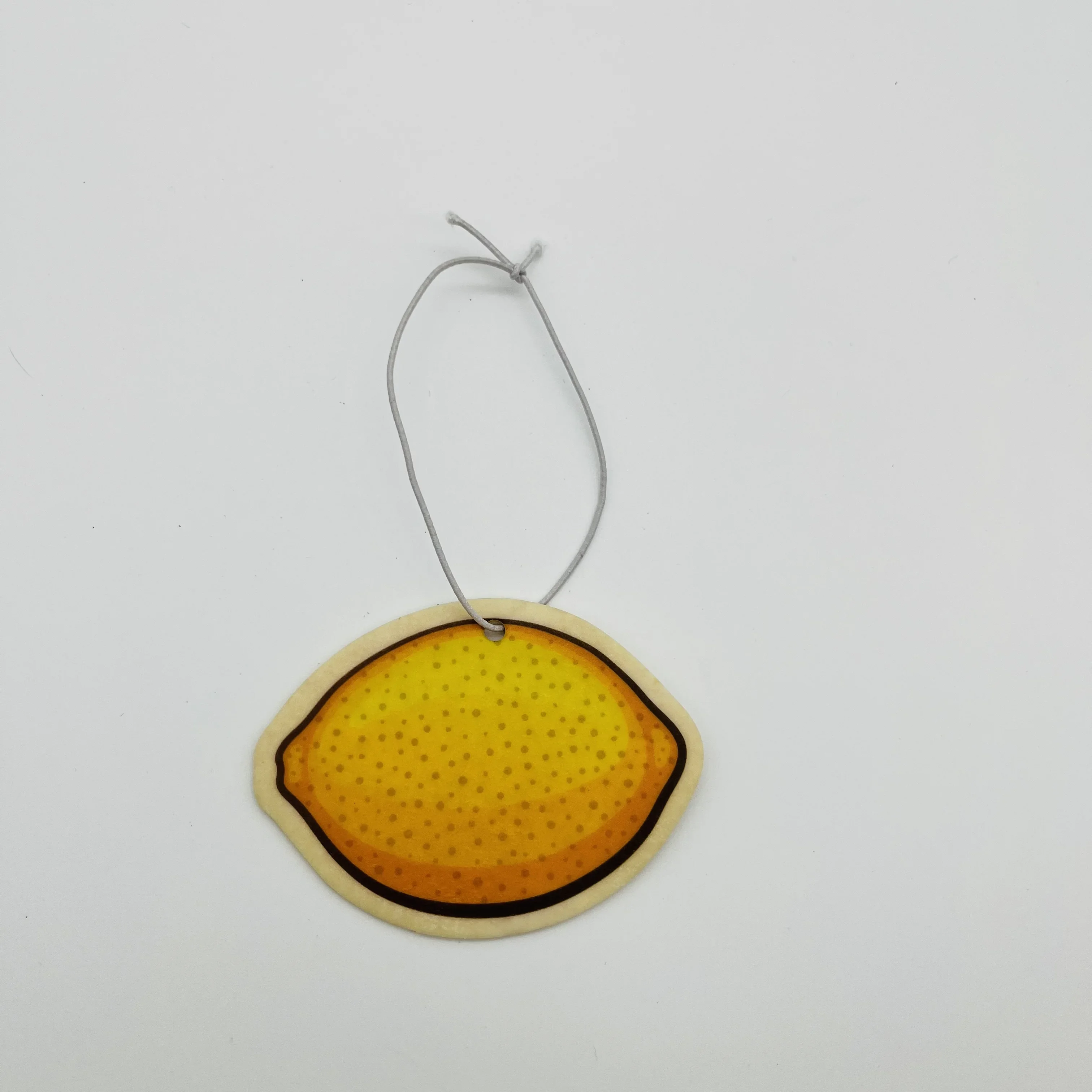 Listo para enviar, diseños de frutas y limón, Perfume para coche R Star, aromas de hielo de árbol negro pequeño de larga duración, ambientador colgante de papel