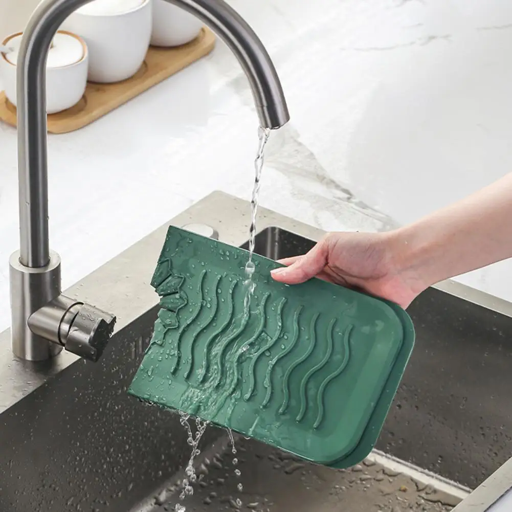 Drain Mat for Kitchen Sink Diatomaceous Earth Sink Mat Fast Drying Diatomaceous Earth Faucet Mat for Kitchen for Efficient