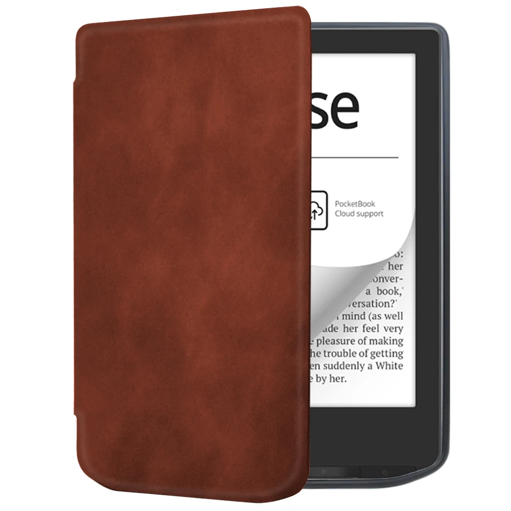 Leather PU  Cases for Pocketbook 629 / 634 (2023) Soft TPU Back Cover for Pocketbook Verse Pro Auto Wake Sleep Funda Capa