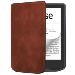 Leather PU Cases for Pocketbook 629 / 634 (2023) Soft TPU Back Cover for Pocketbook Verse Pro Auto Wake Sleep Funda Capa