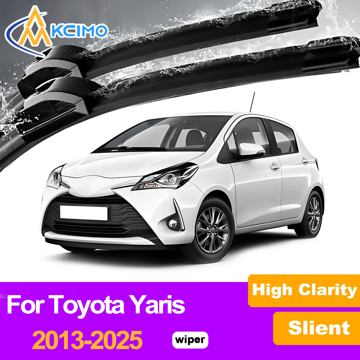 

2Pcs Front Windshield Wiper Blades For Toyota Yaris 2013-2025 Windscreen Window Car Accessories