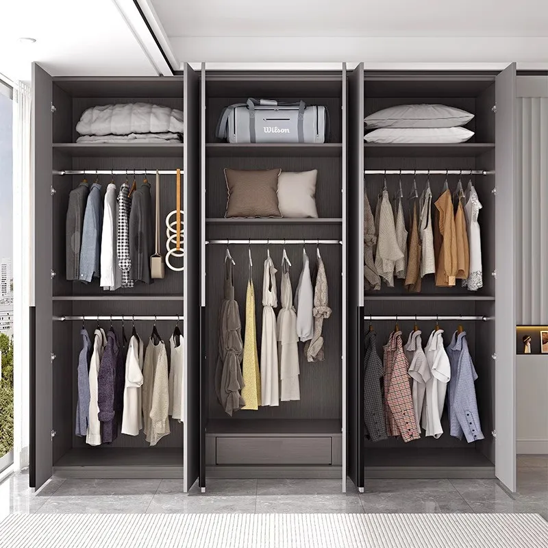 

Open Simple Wardrobe Organizer Storage Clothes Bedroom Cupboard Partitions Wardrobe Minimalist Modern Armario Home Furniture