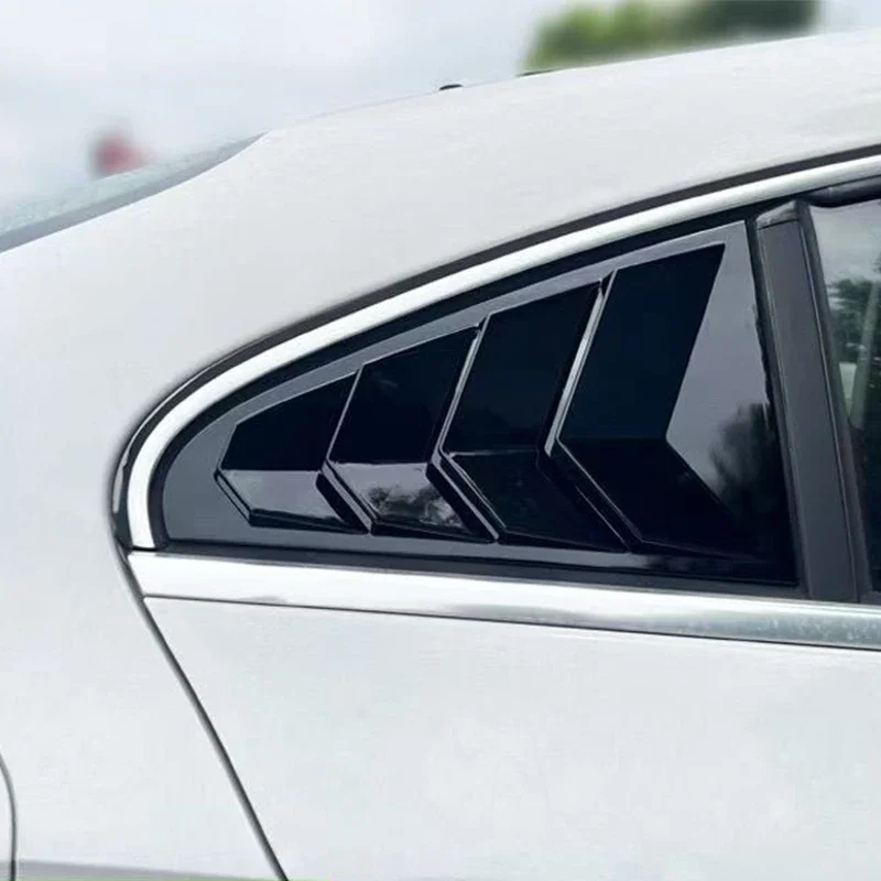 

For Volkswagen VW CC 2010-2018 ABS Carbon Fiber Accessories Car Rear Louver Window Side Shutter Cover Trim Sticker Vent Scoop