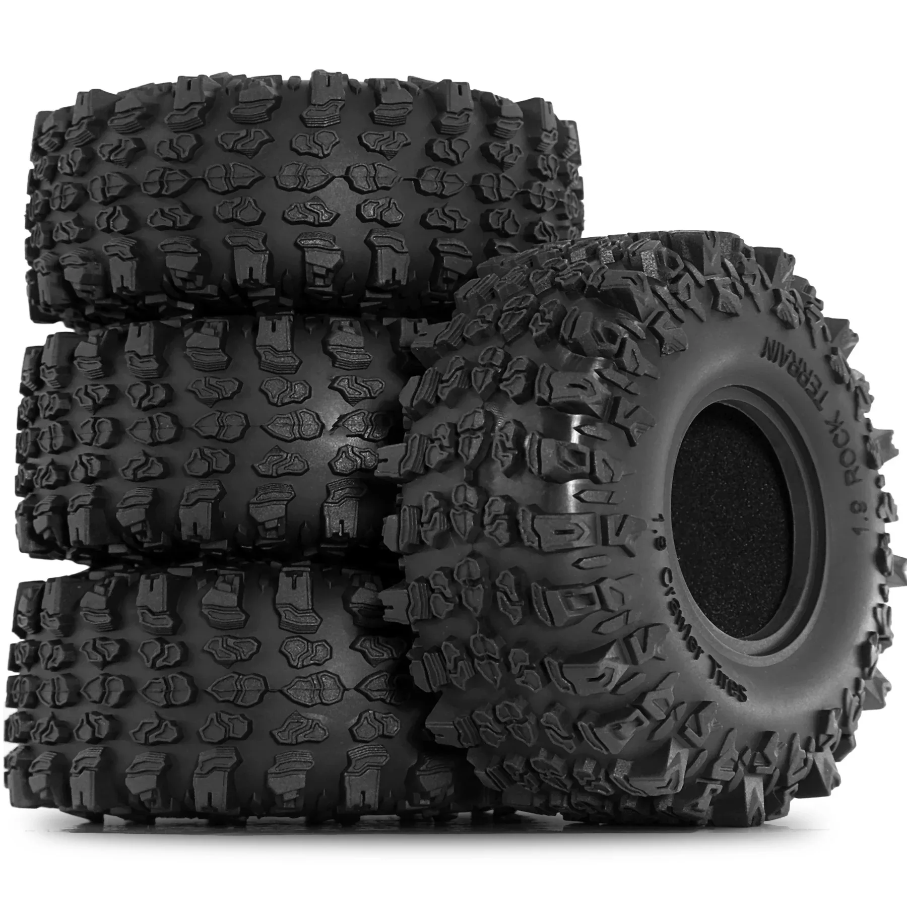 

4pcs Rubber 1.9 Crawler Tires Mud Slingers Grappler Wheels Tyres For 1:10 Rock Crawler Car TRX4/RC4WD D90 SCX10 II