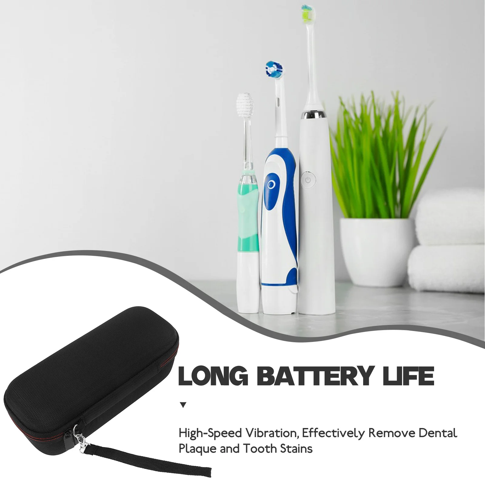 

Travel Case Portable Electric Toothbrush Holder Dustproof Protective Bag For Travel Lightweight Storage Box For Toothbrush