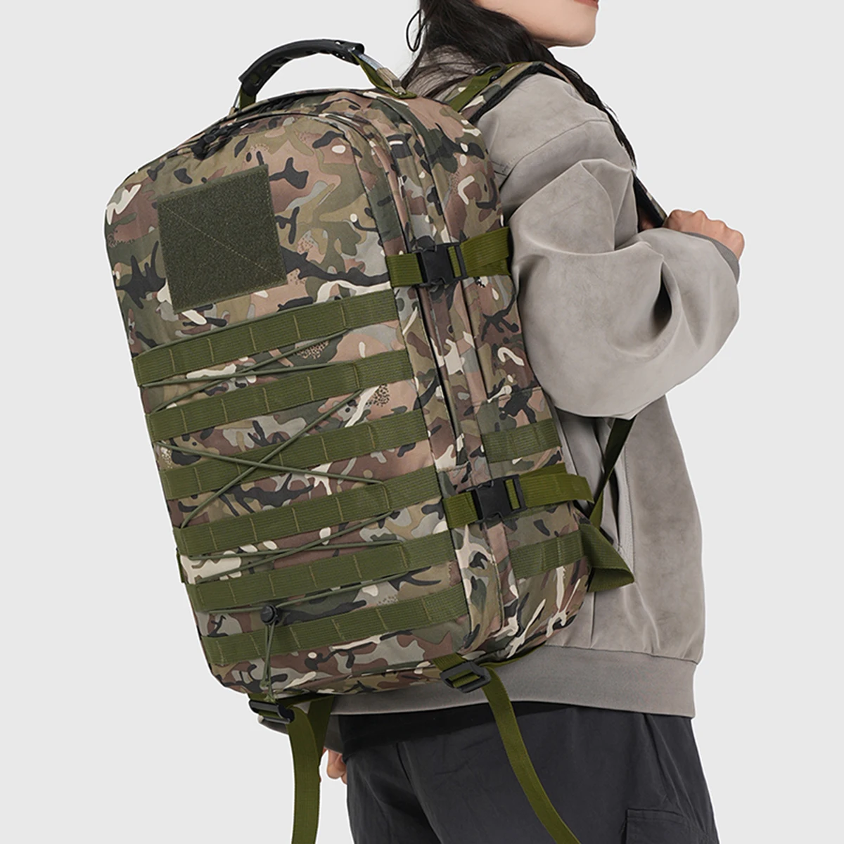 

New Mountaineering Bag, Outdoor Professional Sports Backpack for Men and Women, Camouflage Military Travel Backpack, Hiking and Mountain Climbing Travel Backpack