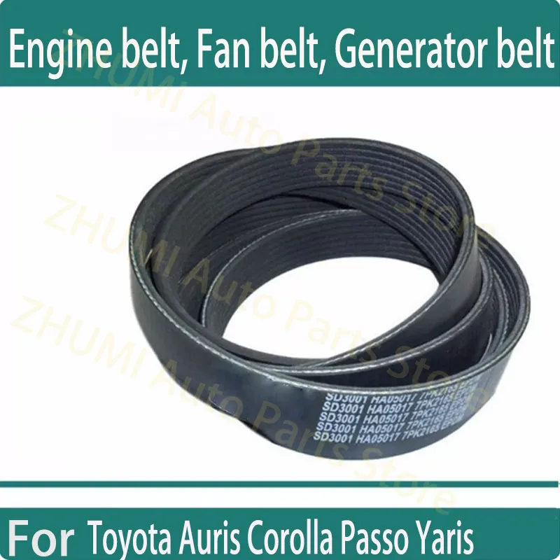 6PK1195 For Toyota Auris Corolla PassoYaris fan belt 90916-02684 Engine belt, generator belt