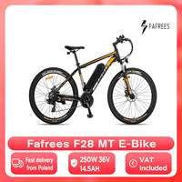 Fafrees F28 MT Electric Bicycle for Men Mountain 27.5 Inch Bike E-bike 250W 36V 14.5AH Lithium Battery Electric Bike