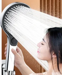 New 135mm Big Panel Shower 3 Modes Adjustable Water Saving Shower High Pressure Showerhead With Filter Bathroom Massage Shower