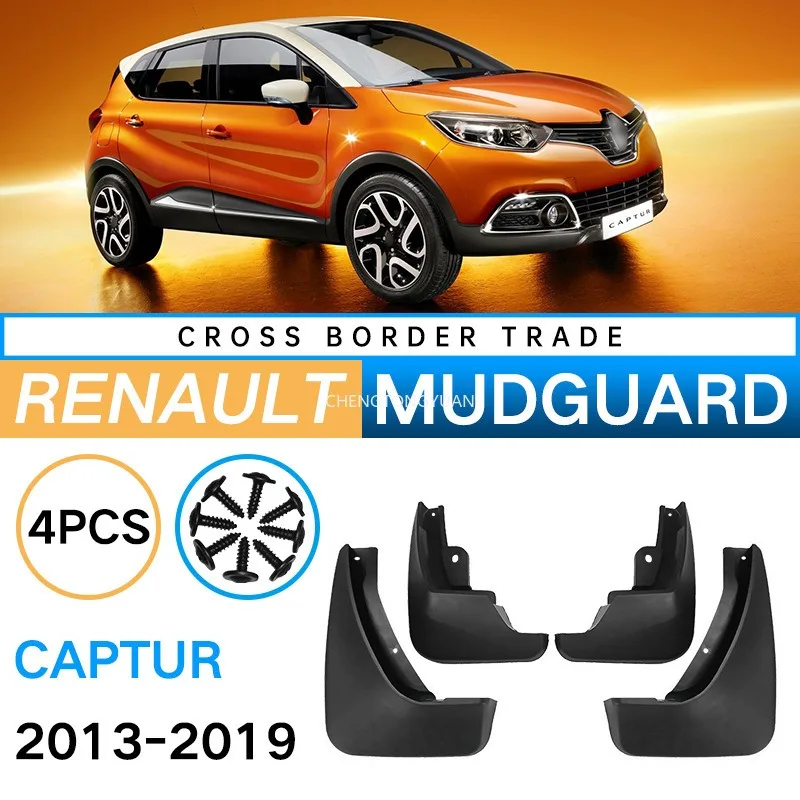 Car Mudflaps For Renault Captur 2013-2019 Mud Flaps Splash Guards Mudguards Mud Flap Front Rear Fender Protector Samsung QM3