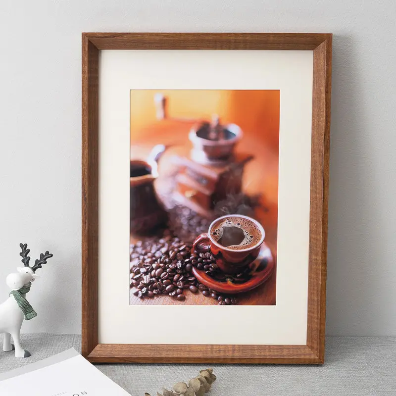 Solid wood large photo frame wall hanging mounted picture business license custom outer quadro decorativo frame Home decoration