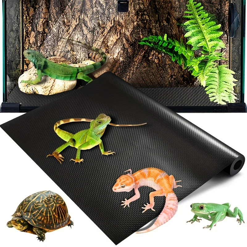 Alfombra para Terrarios de Reptiles, Apta para Anfibios, Diseñada para Dragones Barbudos, Geckos Leopardo, Serpientes y Tortugas. Se Corta a Medida