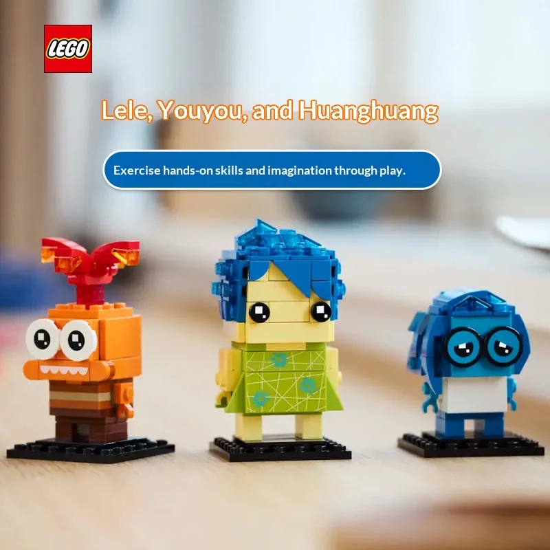 

Lego Block Fangtouzi Series 40749 Happy, Worried, and Panic Boys and Girls Children's Puzzle Building Blocks Toy Gift