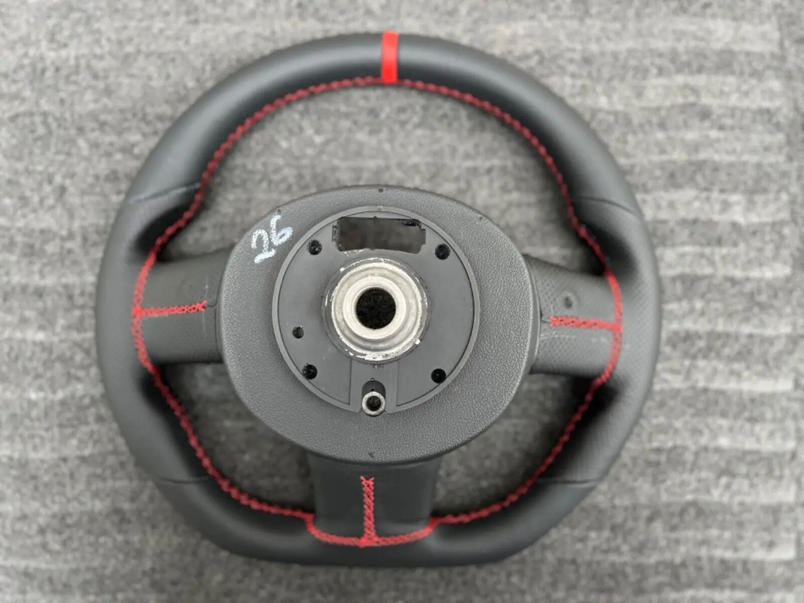 Custom Steering Wheel For MINI COOPER R55 R56 R57 R58 R59 RESHAPED FLAT BOTTOM