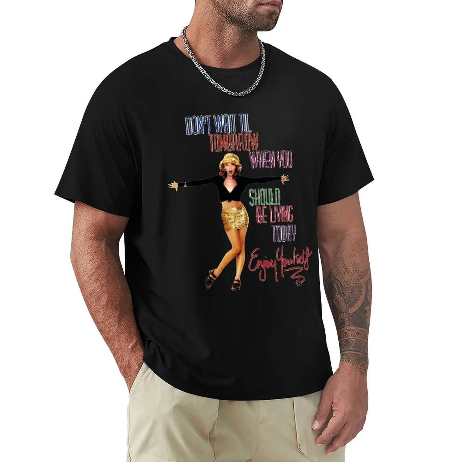 Kylie Enjoy Yourself T-Shirt Casual Daily Wear Short Sleeve Top