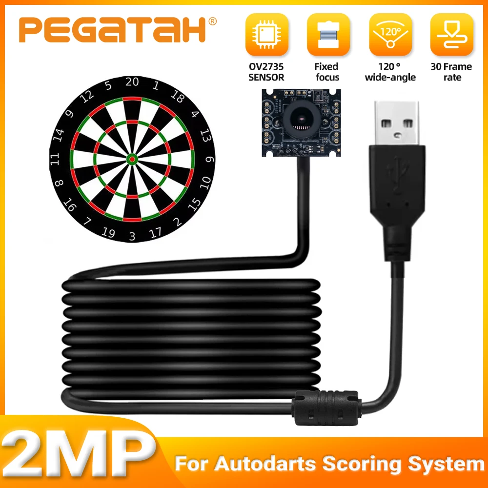 

PEGATAH 2MP 1080P 30FPS 1,5 м кабель 120 градусов объектив 2,8 мм USB модуль камеры, 1/2/3 шт. OV2735 веб-камера для системы осмотра автомобилей