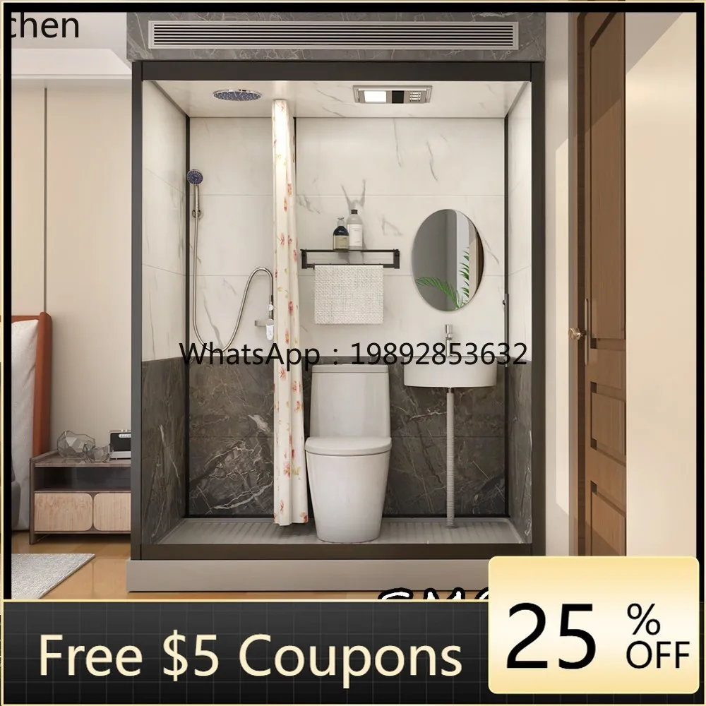 

встроенная душевая комната, встроенная ванная комната, встроенная сельская бытовая готовая ванная комната