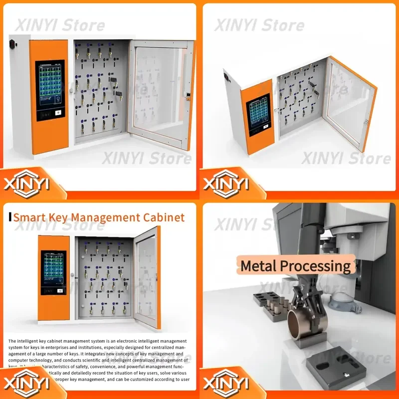 Smart Key Management Cabinet for Industrial Robots with Facial Recognition and Fingerprint Authentication