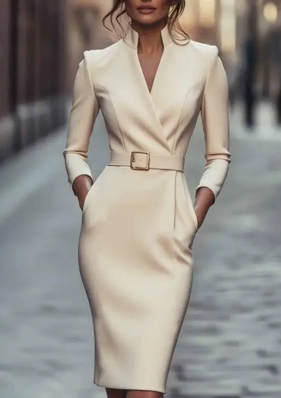 

Autumn 2025 Women's French High-End Temperament Socialite Waist-Cinched Dress Fragrance Style Small Fit for Social Occasions