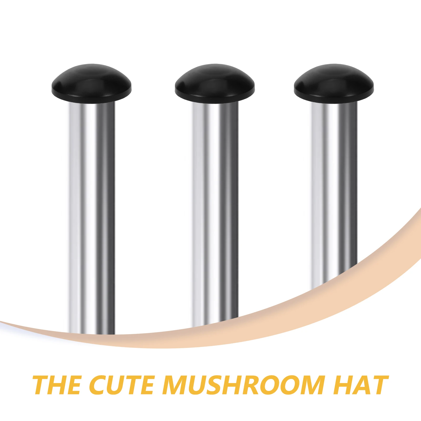

6pcs Trampoline Pole Caps Mushroom Tube Covers Durable Protective Rod Cover Replacement Parts Child Outdoor Toy