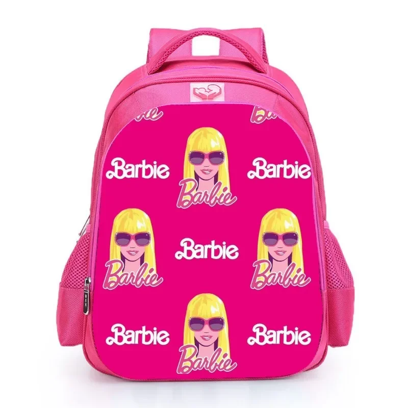 Anime Barbie Kids Backpack Cartoon Cute Girl Fashion Large Capacity Waterproof Shoulder Bags Kawaii Portable Sports Bag Gift