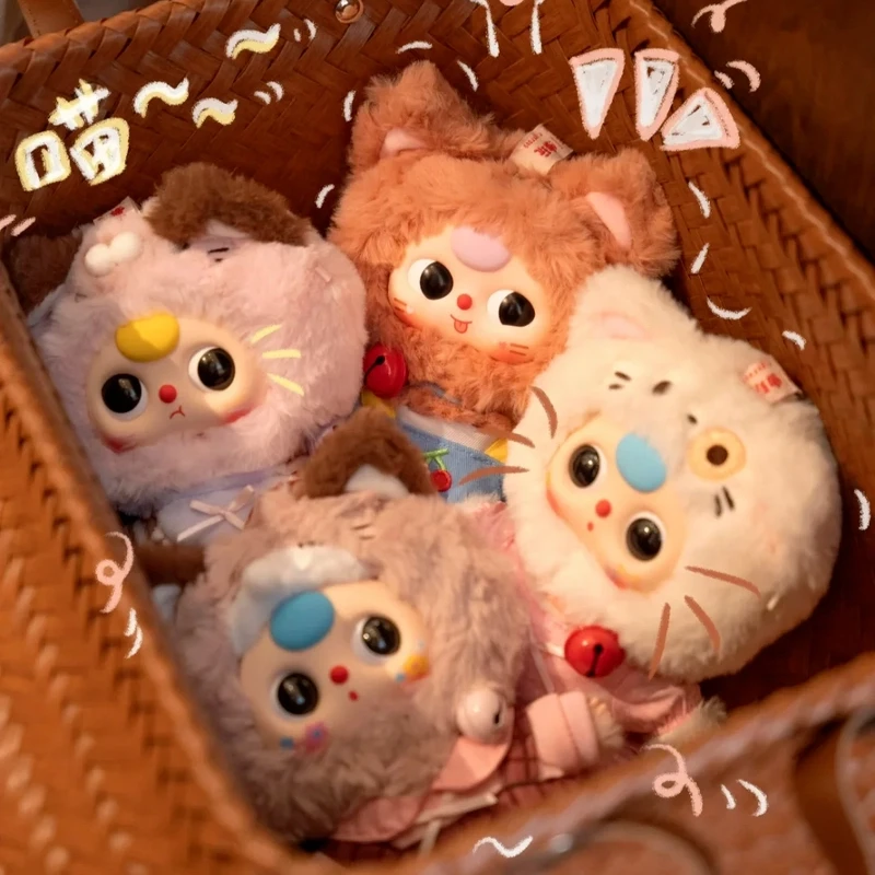 

Новый детский шкаф с тремя оригинальными выпусками котенка, плюшевая виниловая глухая коробка, модные плюшевые игрушки, сумки, декоративные подвески, праздничные подарки