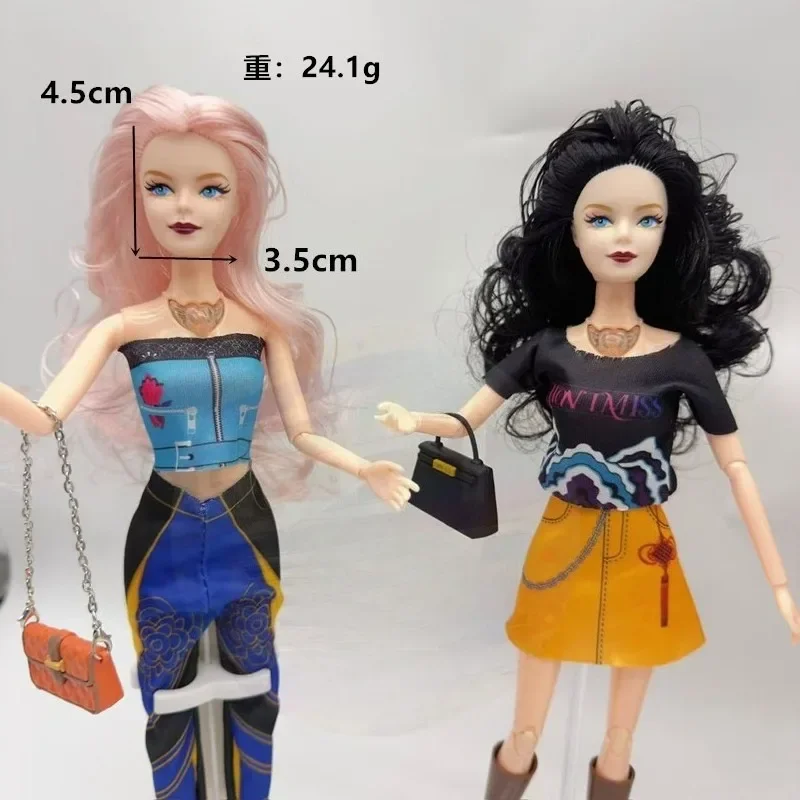 30CM Single Head BJD Model A cessory Multi-Joint Body Baby Doll Head 6-Point Movable Foreign Doll Head in Multiple Co