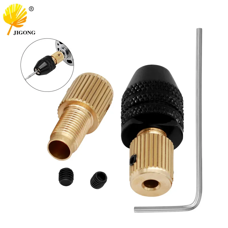 Copper chuck shaft, miniature electric drill drill chuck self-tightening chuck, small electric drill clamp, hand drill, woodwork