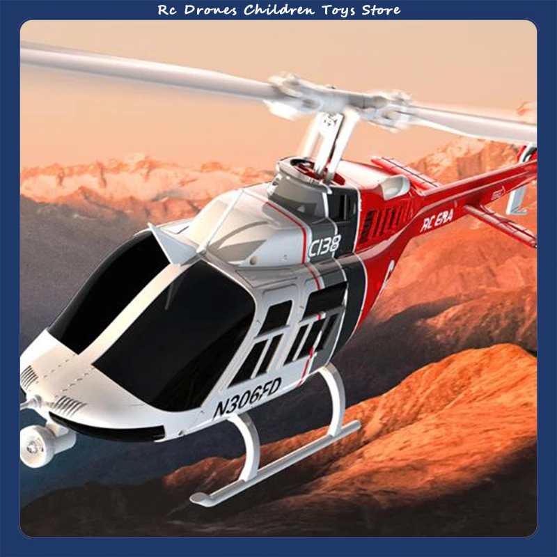 

New Arrival Remote Controlled Helicopter C138 Six-Channel Single-Paddle True-To-Life Optical Flow Positioning Toy Rc Airplane