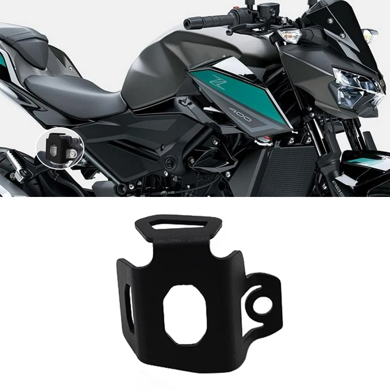 New Rear Brake Pump Fluid Tank Oil Cup Reservoir Guard Fit For Kawasaki Z900 Z900RS Z1000 Z1000SX Z800 Z750 Z650 Z400 Z300 Z250