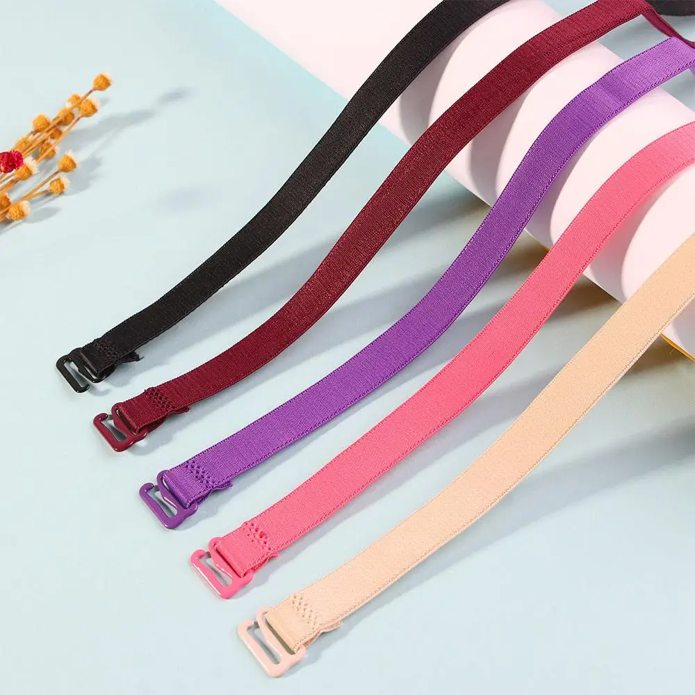 Fashion Colorful Women/Lady/Girls Candy Color Adjustable Anti-Slip Bra Straps Back Cross Shoulder Strap Invisible Bra