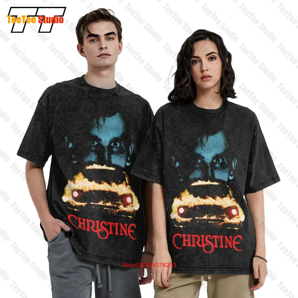 Christine Face Horor Movie Vintage Oversized T-Shirt 3XXF
