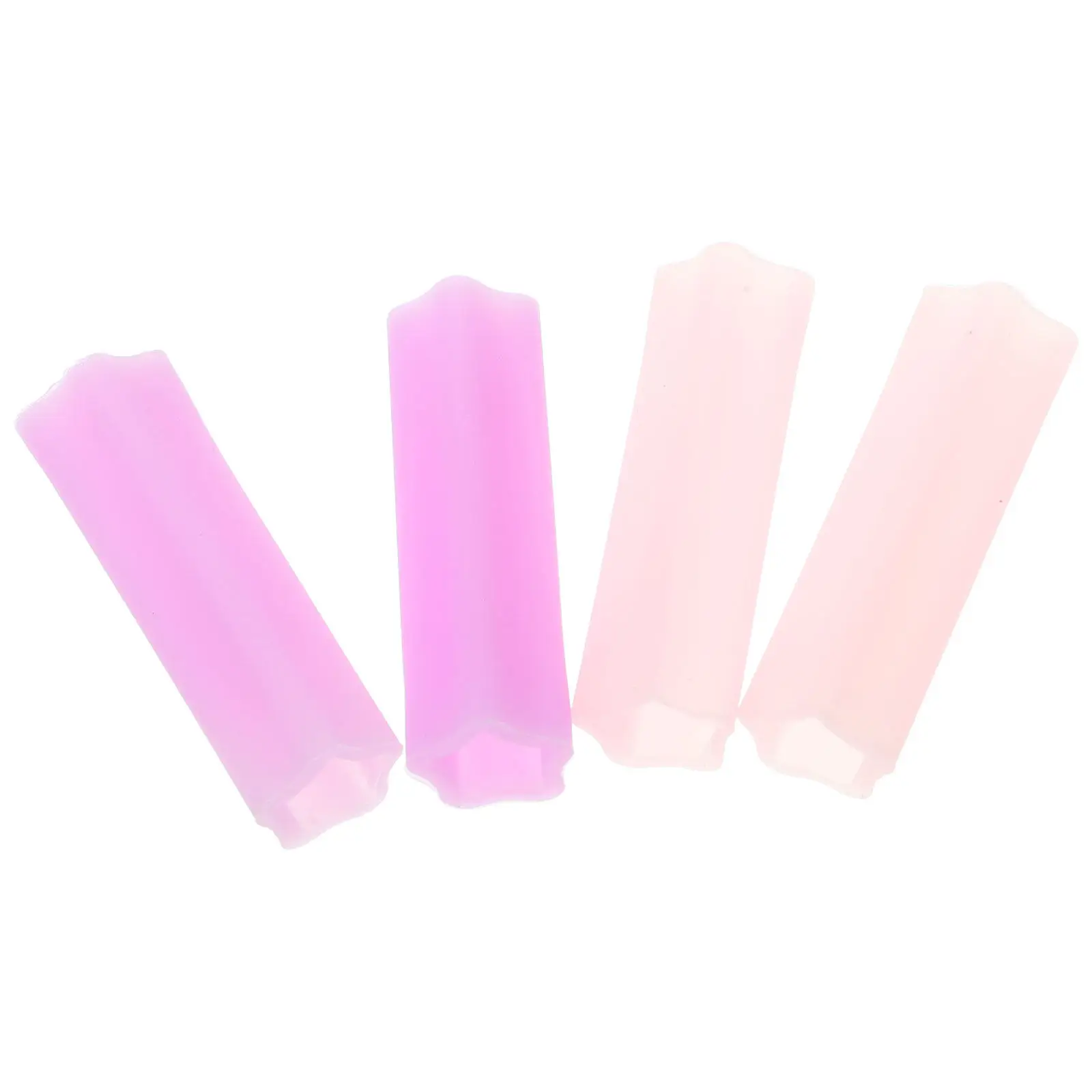 4Pcs Nipper Protective Sleeve for Nail Scissors Manicure Pedicure Tools Cuticle Scissors Cover Reusable Plastic Cap Pink Rose