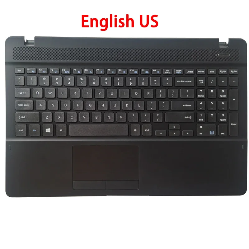 

Подставка для рук и клавиатура для Samsung NP370B5L NP371B5L NP370E5L 370B5L 371B5L 370E5L Английский, США, Корея, KR, верхний чехол с тачпадом, новый