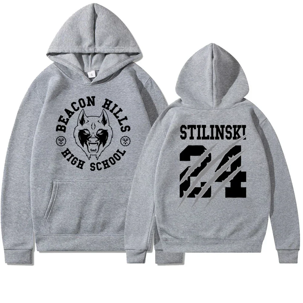 Teen Wolf Stiles Stilinski 24 Hoodie Fashion Print Streetwear Warm Hoodie Sleeve Loose Casual Sports Hoodie