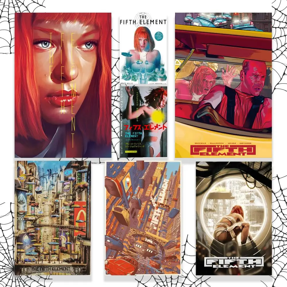 Movie Classic T-The Fifth Element Poster Graphic Wall Art HD Waterproof PP Paper Print for Bedroom Living Room Office Decor Gift