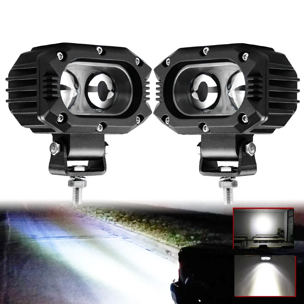 

48W LED Work Light Bar Driving Motorcycle Fog Lamps Flood Beam Spot Light Super Bright for Offroad Trucks ATV SUV UTV 4x4 10V-60