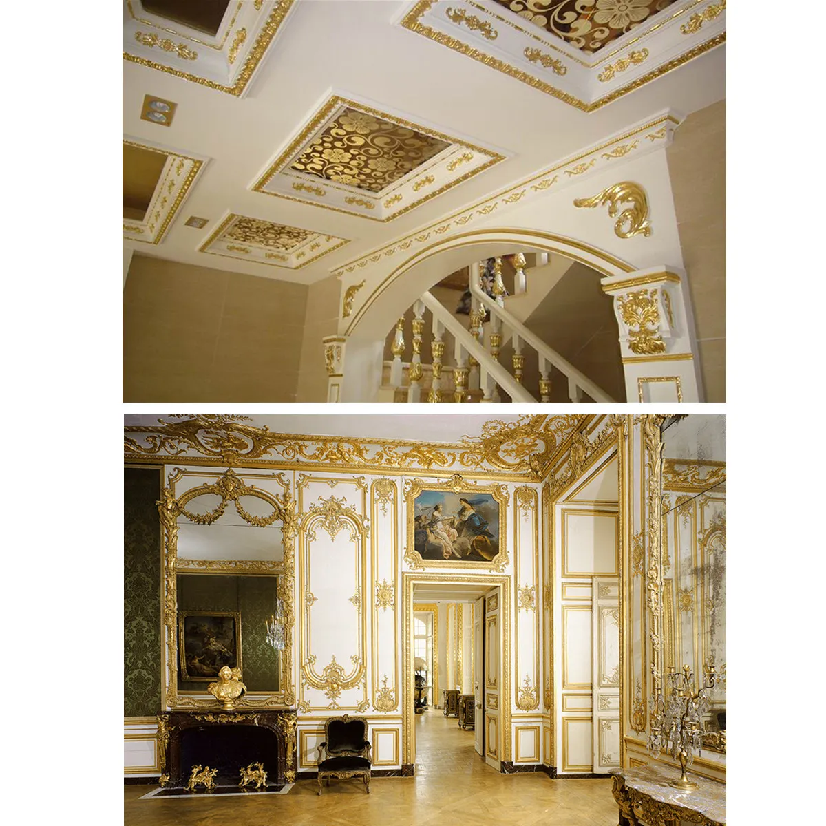 

100 листов бумаги с имитацией золотой фольги для художественных работ, декоративных рамок, золочения, поверхностного монтажа