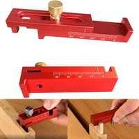 1Pc Aluminum Alloy Depth Measuring Ruler Saw Tooth Gauge Depth Gauge Wood Tenon Ruler Woodworking Tool