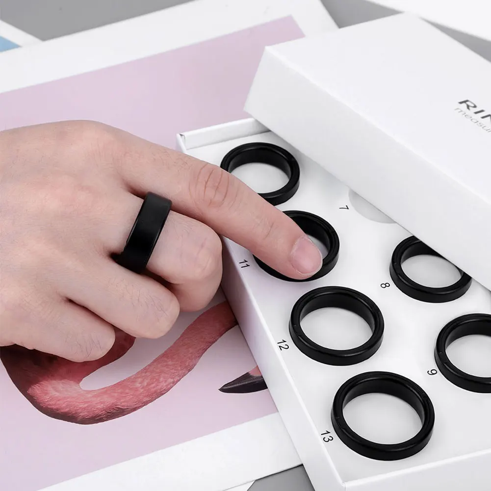 

Smart Ring Sizing Kit Ring Measurement Tool Size Before You Buy The Smart Ring Includes 8 Sample Ring Sizes 7 To 13