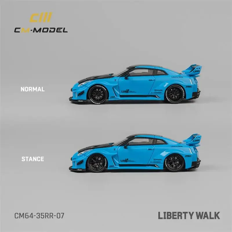 

CM MODEL 1:64 LBWK GT35RR Blue Diecast Model Car