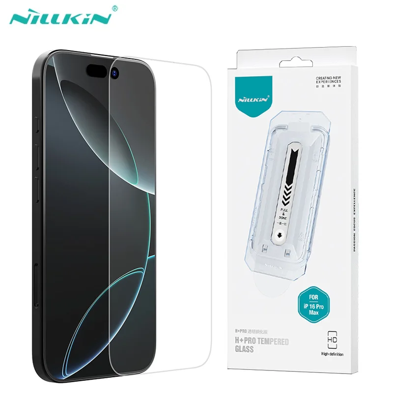 

Nillkin For iPhone 16 Pro Max Tempered Glass H+PRO Anti-Explosion 2.5D 0.2 mm Screen Protector For iPhone16 Plus Film