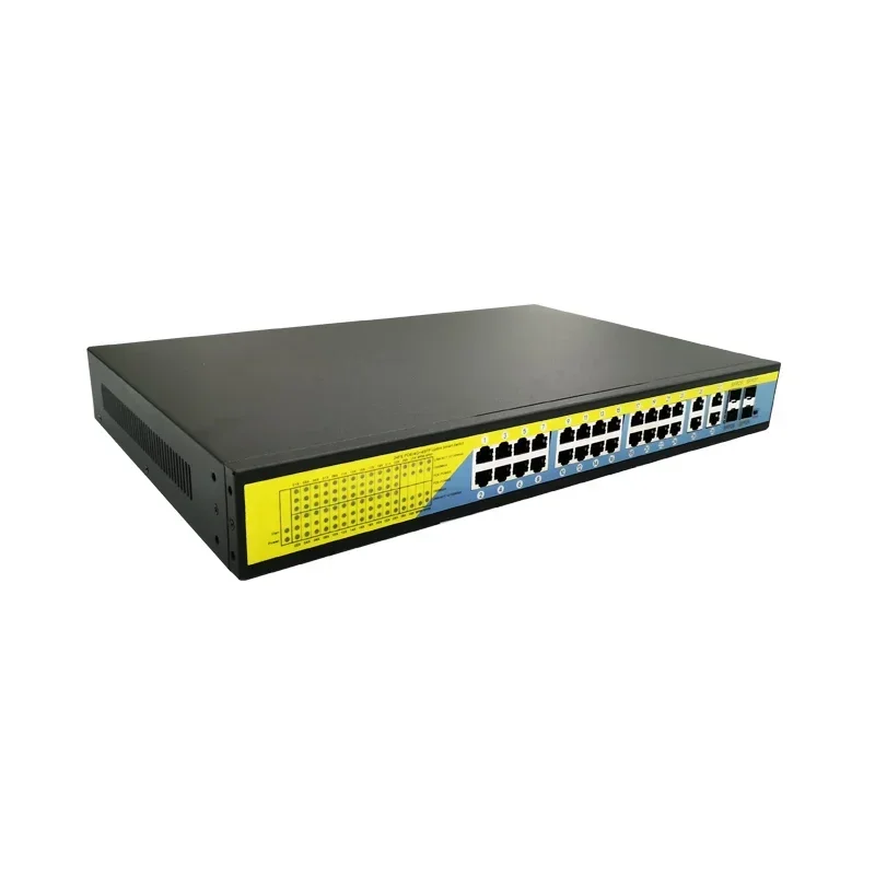 24 Ports gigabit POE Network Switch 4*1000mbps Uplink Ports 4*1000mbps SFP ports industry-standard