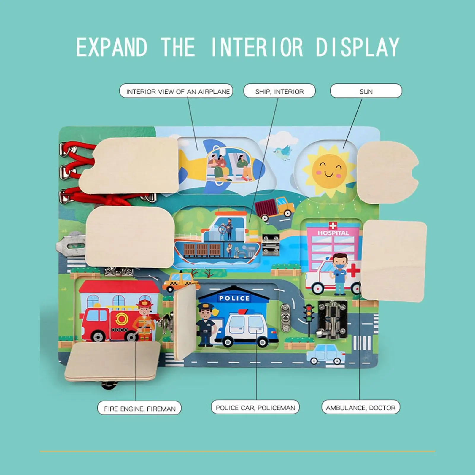 

Сенсорная доска, мелкая моторика, обучающие игрушки с блокировкой, обучающая доска, игрушки для детей, мальчиков и девочек, дошкольный самолет