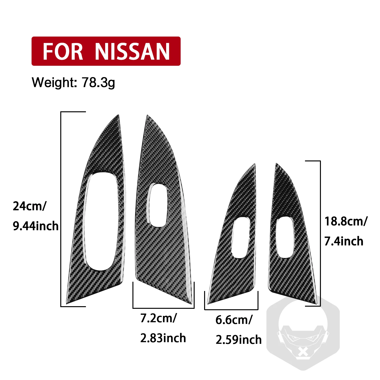 Carbon Fiber Window Switch Lifting Panel Car Interior Accessories Cover Trim Sticker Modification For Nissan Slyphy 2016—2019