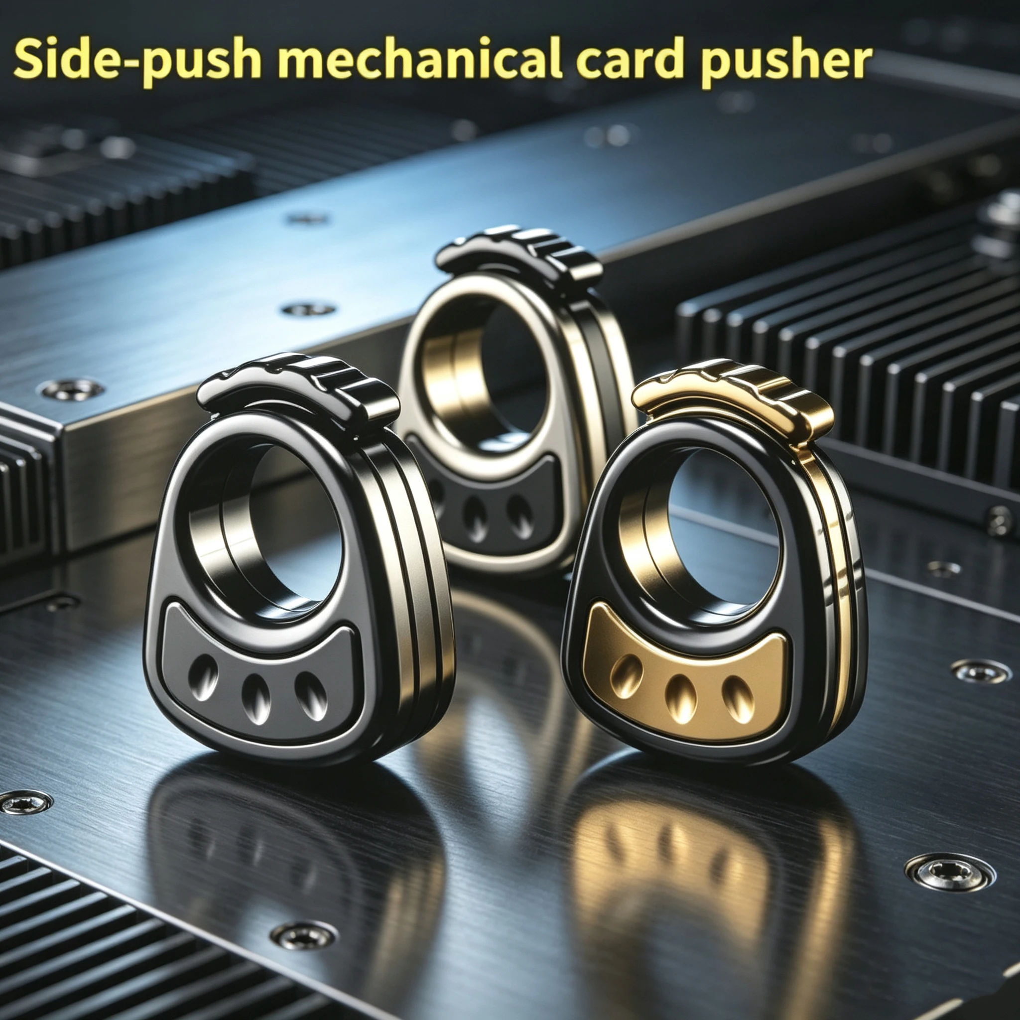 (Pre-order) AC EDC Magnetic Mechanical Metal Dense Track Fingertip Side Push Press Decompression Toy